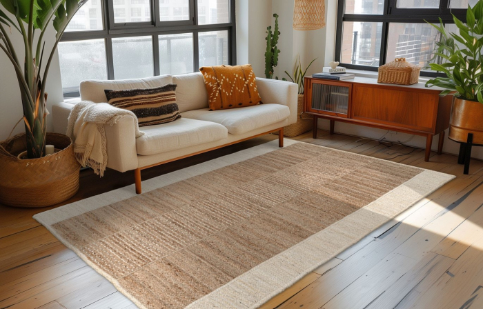 Covor Modern Sufragerie, Model Cozy Bliss 470, Bej [5]