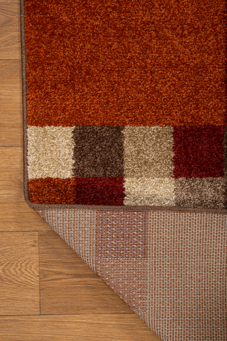 Covor Dreptunghiular, Model Orlando 725, Maro/Portocaliu [4]