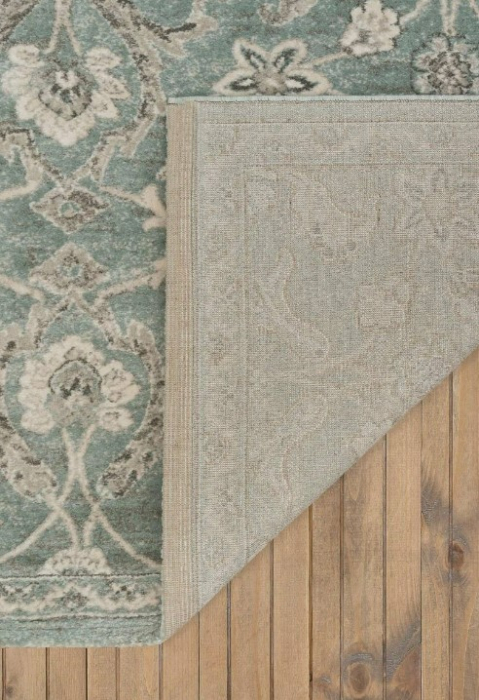 Covor Floral Living/Dormitor, Model Opus 54262/033, Turcoaz Deschis [2]