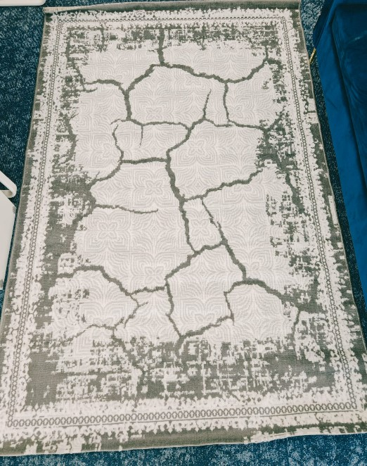Covor Frida 08912, Fabricat în Uzbekistan, Elegant pentru Living și Dormitor, Gri [5]
