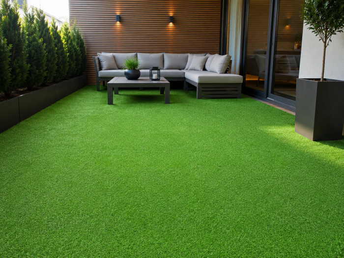 Covor Gazon Iarba Artificiala, Gradinita/ Loc de Joaca/Terasa/Curte, Model Leisure Inaltime fir 15 mm, Verde [2]