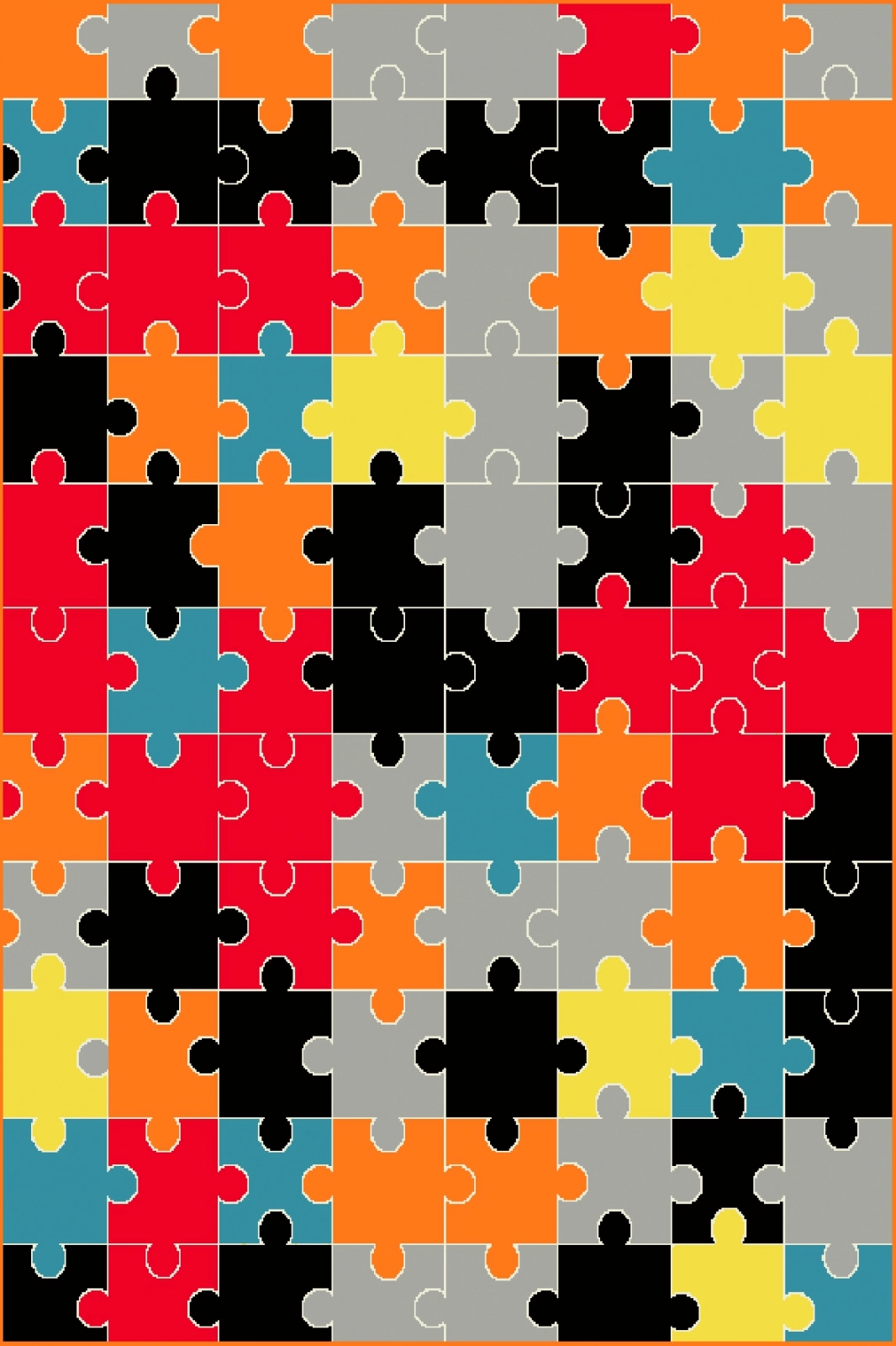 Covor Kolibri Puzzle 11360-186, Dimensiune 160x230 cm, Densitate 2200 gr/mp [1]