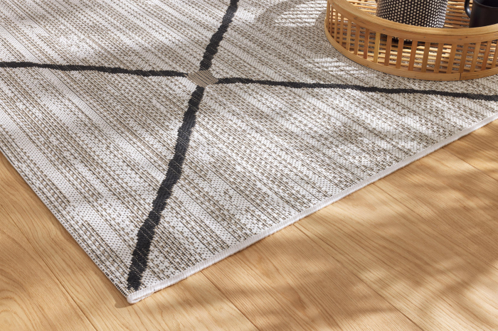 Covor Living/Bucatarie 16731/960, Belgian Interior/Exterior, Crem/Negru [3]