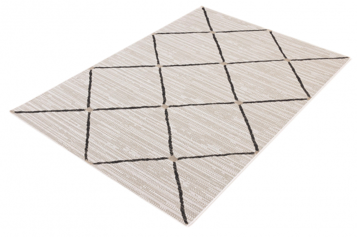 Covor Living/Bucatarie 16731/960, Belgian Interior/Exterior, Crem/Negru [10]