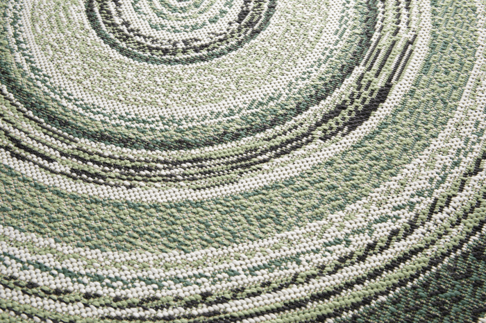 Covor Rotund, Model Belgian 19621/392, Interior/Exterior, Verde [6]