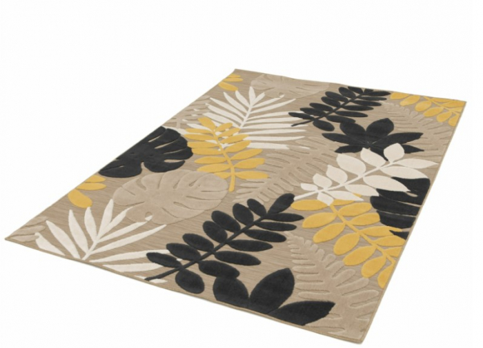 Covor Living/Dormitor, Model Belgian 24509/632, Colectia Rio, Bej/Galben/Negru [5]
