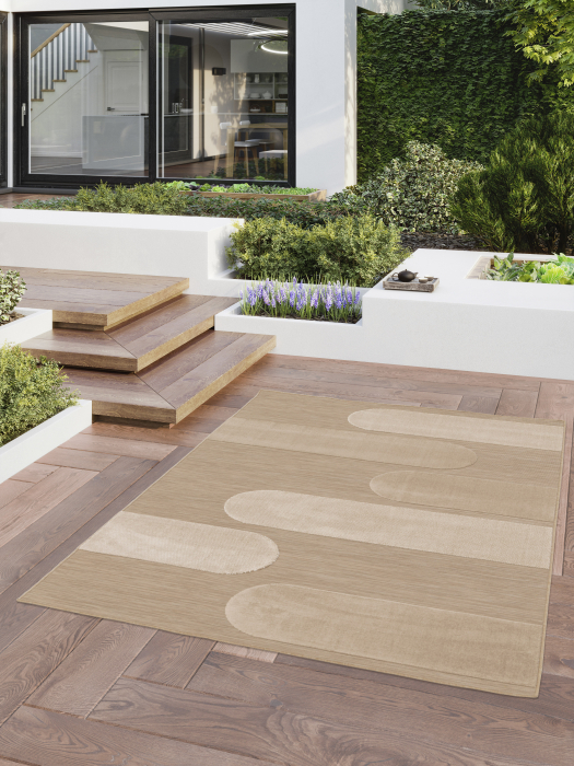 Covor Living/Dormitor, Model Belgian 24511/652, Colectia Rio, Bej [5]