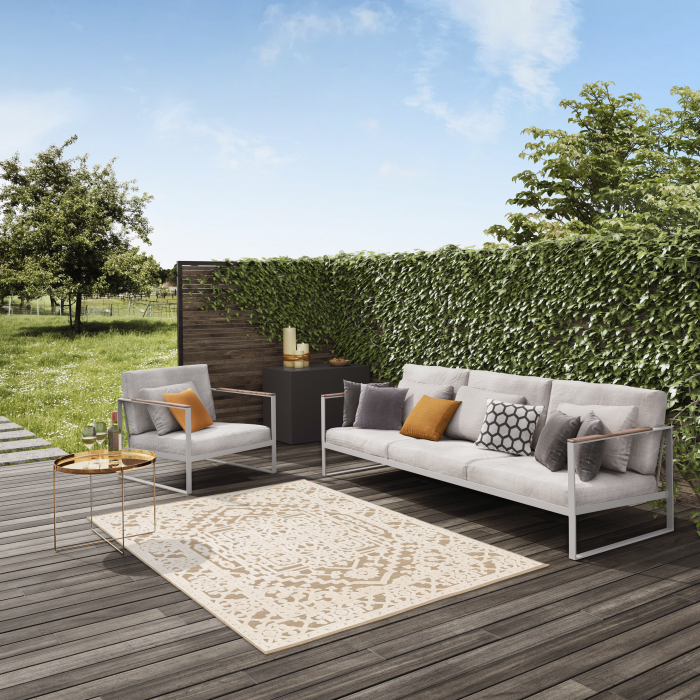 Covor Living/Dormitor, Model Belgian 24516/062, Colectia Rio, Bej [6]