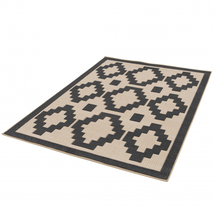 Covor Living/Dormitor, Model Belgian 24523/532, Colectia Rio, Bej /Negru [1]