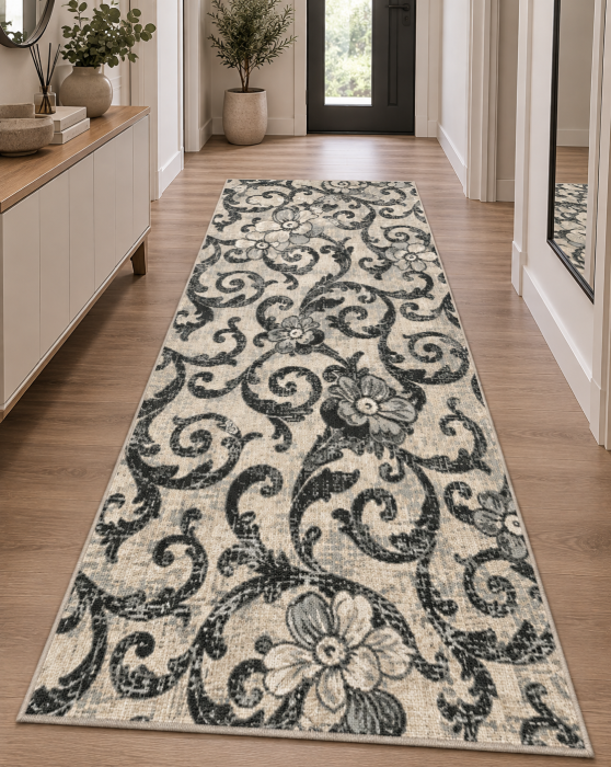 Covor Living/Dormitor, Model Cappuccino 16003/81, Dreptunghiular, Gri [3]