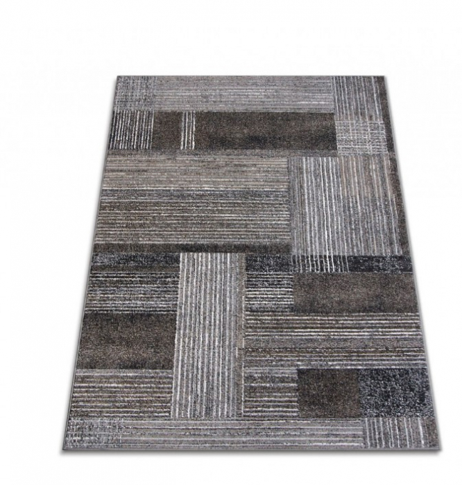 Covor Living/Dormitor, Model Kolibri 11561/BG92, Gri/Maro [4]