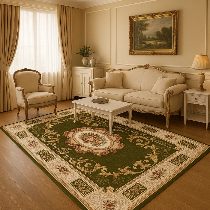 Covor Living/Dormitor, Model Lotos 542/330, Verde [1]