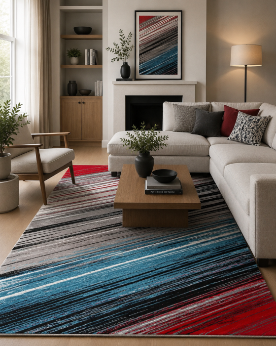 Covor Living/Dormitor, Model Stripes 11009, Multicolor [1]