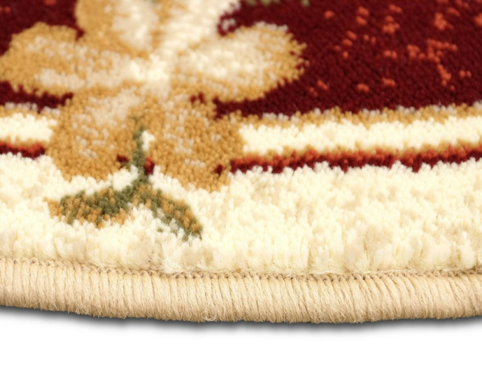 Covor Living/ Dormitor, Model 551/120 Oval, Rosu Grena/ Crem [6]