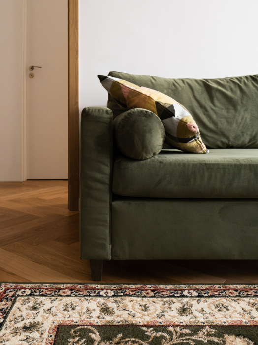 Covor Living/Sufragerie, Model Lotos 523/310, Verde/Crem [8]