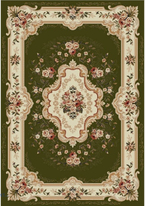 Covor Lotos 570, Model Sufragerie, Verde [3]