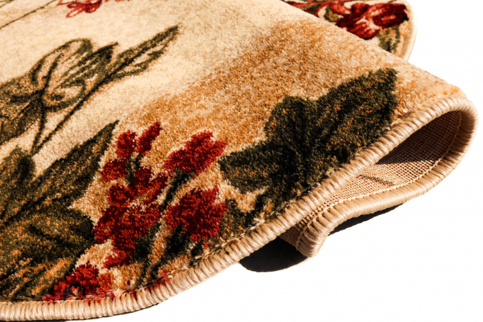 Model Floral 1511, Covor Oval Living/Dormitor, Crem/Bej [3]