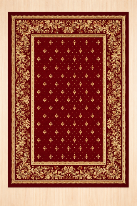 Covor Model Bisericesc 15033/210, Dreptunghiular, Rosu/Grena [5]