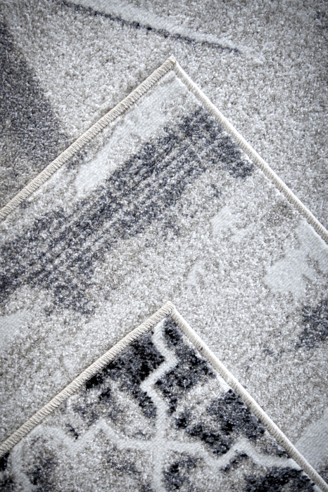 Covor Sufragerie/ Dormitor, Model Elma El002/106, Gri/Bej [4]