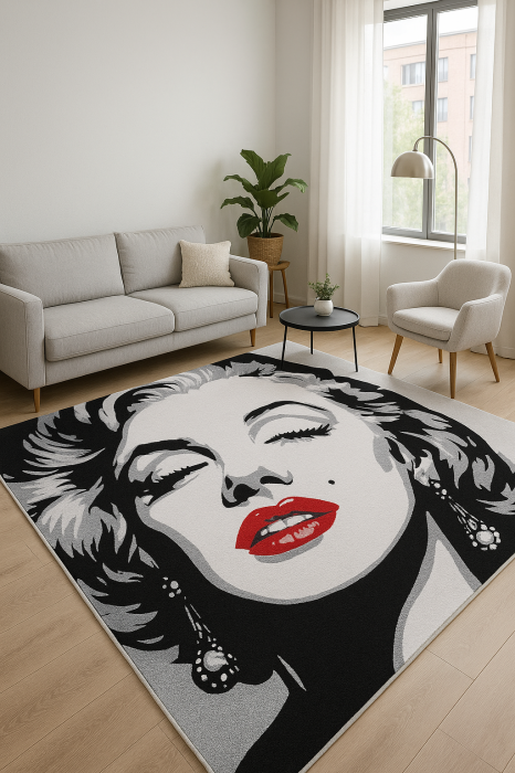 Covor Model Marlin Monroe 11608, Dreptunghiular, Gri [1]