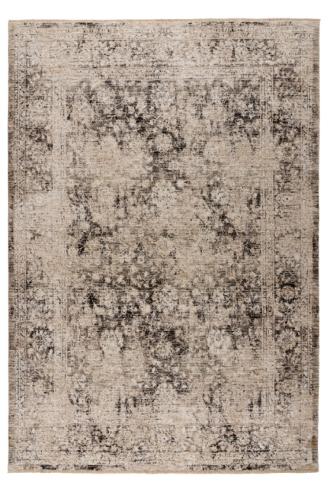 Covor Modern Amora 258 Crem cu Motive Florale și Aspect Antichizat [2]