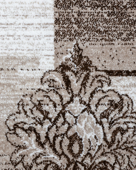 Covor Sufragerie, Model Cappuccino 16009, Dreptunghiular, Maro [3]