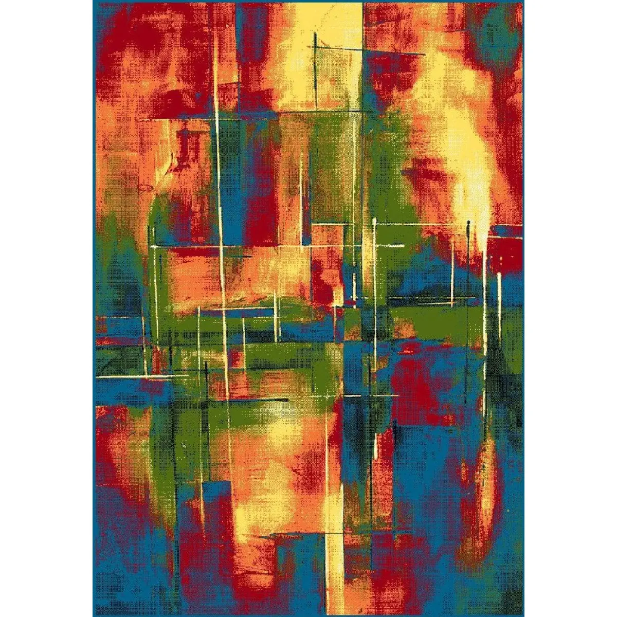 Covor Sufragerie/Dormitor, Model Abstract 11023/120, Dreptunghiular, Multicolor [6]