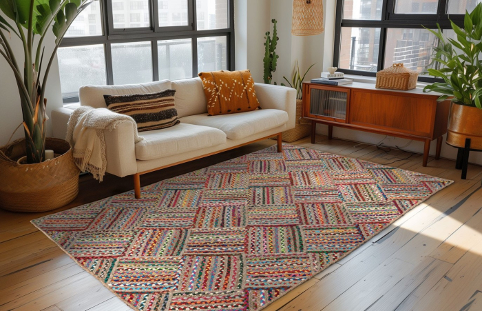 Covor Modern Sufragerie, Model Tulum 355, Multicolor [3]