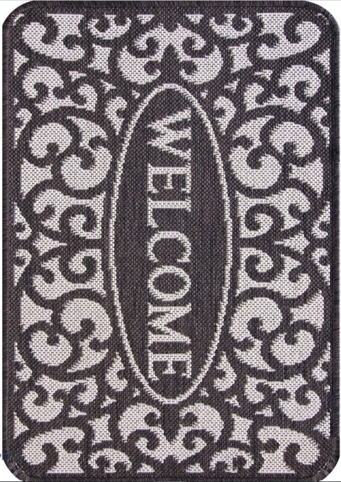 Covor Pentru Usa Intrare, Flex 19141/80, Antiderapant, Gri, 50 x 80 cm [2]
