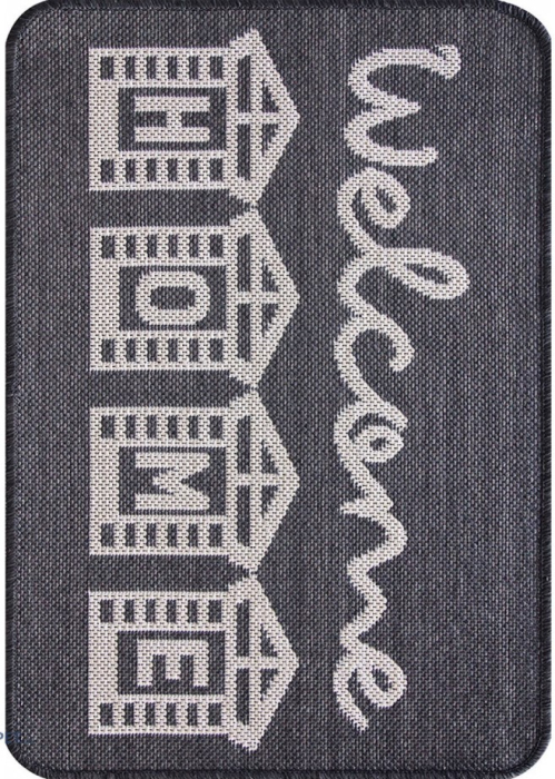Covor Pentru Usa Intrare, Flex 19147/80, Antiderapant, Gri , 50 x 80 cm [3]