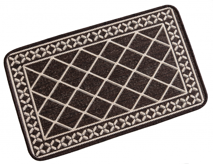 Covor Pentru Usa Intrare, Flex 19640/91, Antiderapant, Maro, 50 x 80 cm [3]