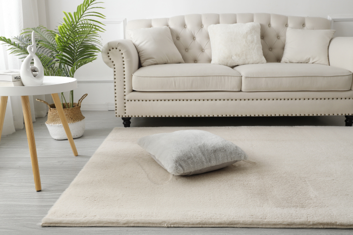 Covor Blanita Living/Dormitor, Antiderapant, Soft LOP 050, Crem [2]