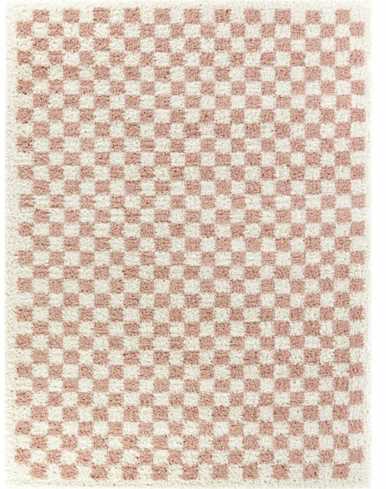 Covor Pufos, Model Belgian 52992-266, Colectia Sherpa, Crem Roz [5]