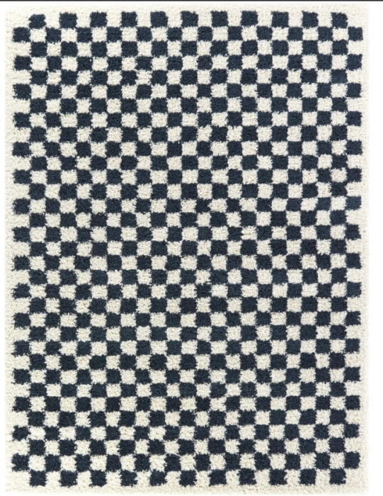 Covor Pufos, Model Belgian 52992-966, Colectia Sherpa, Crem Negru [5]
