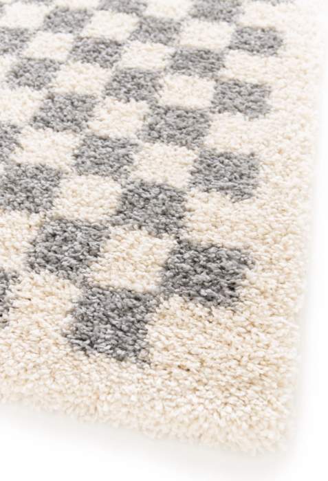 Covor Pufos, Model Belgian 52992-766, Colectia Sherpa, Crem/Gri [2]