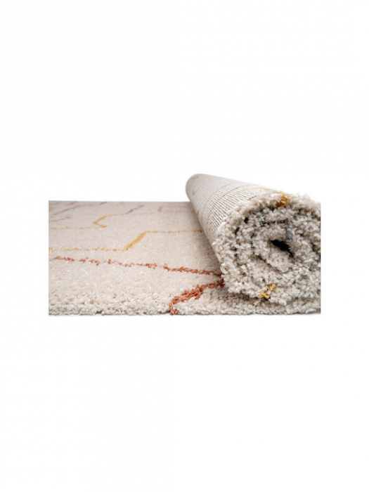Covor Pufos, Model Belgian 62617-862, Colectia Sydney, Crem [6]