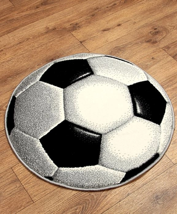 Covor Rotund, Minge Fotbal, 67x67 cm, 2300 gr/mp [2]