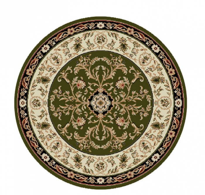 Covor Rotund, Model Lotos 523/310, Verde [1]