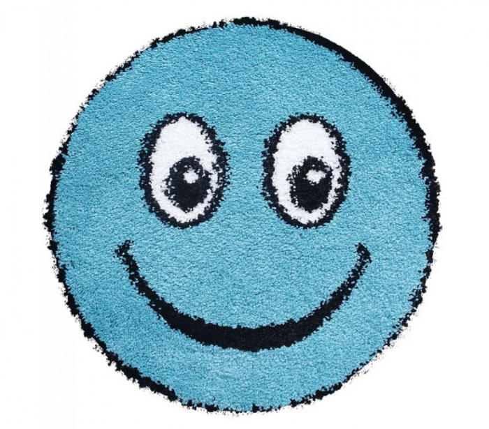 Covor Rotund,Model Smile 12003A/3312, Camera Copilului, Dimensiunea 67x67 cm, Albastru [1]