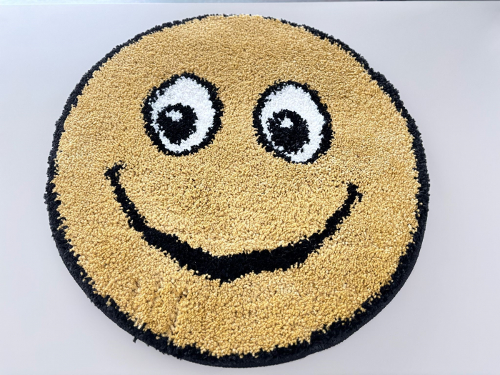 Covor Rotund,Model Smile 12003A/5249, Camera Copilului, Dimensiunea 67x67 cm, Mustar [5]
