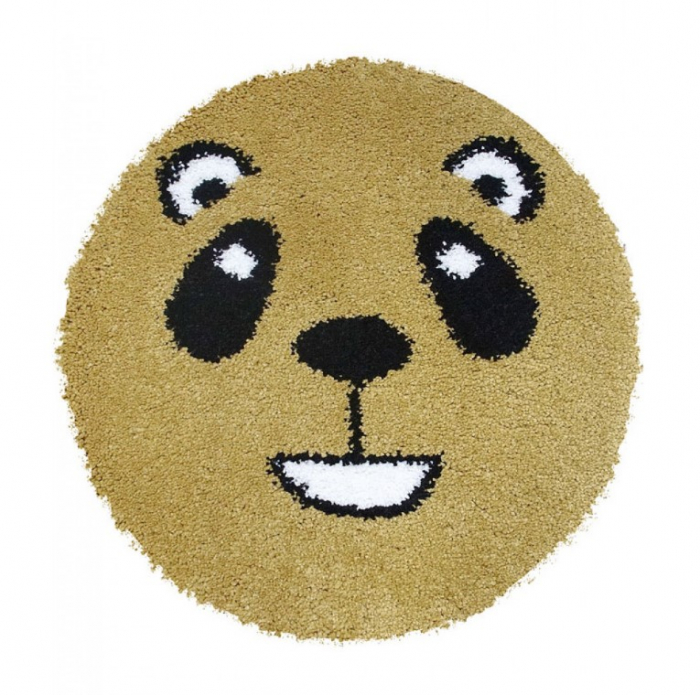 Covor Rotund, Model Smile 12091/5249, Camera Copilului, Dimensiunea 67x67 cm, Mustar [1]