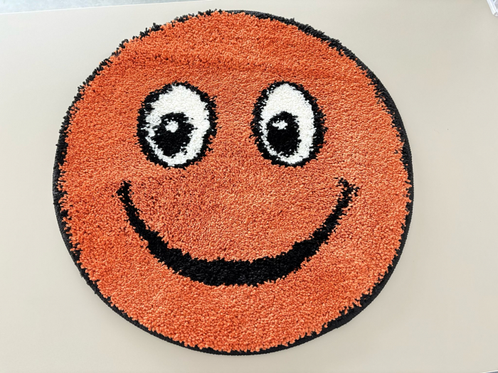 Covor Rotund, Model Smile 12003A/5250, Camera Copilului, Dimensiunea 67x67 cm, Portocaliu [2]