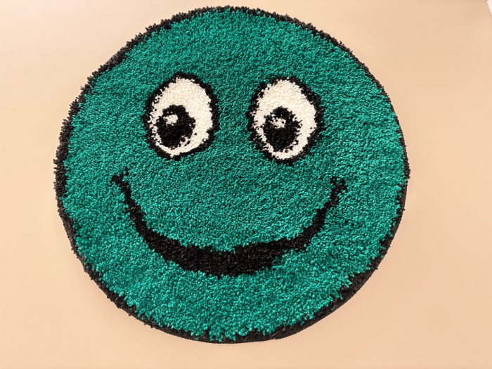 Covor Rotund, Model Smile 12003A/6236, Camera Copilului, Dimensiunea 67x67 cm, Verde [4]
