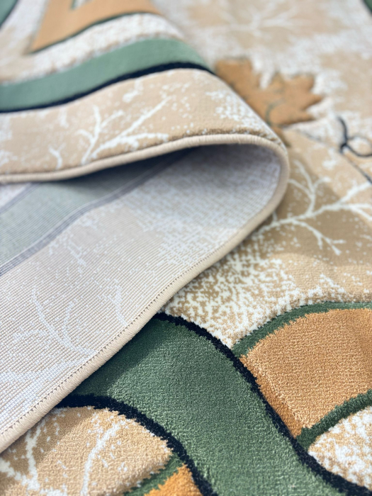 Covor Sufragerie/Dormitor, Model Anastasia 523, Bej/Verde [3]