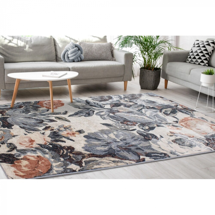 Covor Sufragerie/Dormitor, Model Anny 33011/085, Model Floral, Multicolor [1]