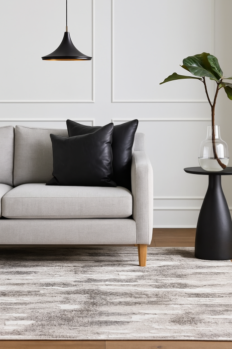 Covor Sufragerie/ Dormitor, Model Elma El002/106, Gri/Bej [3]