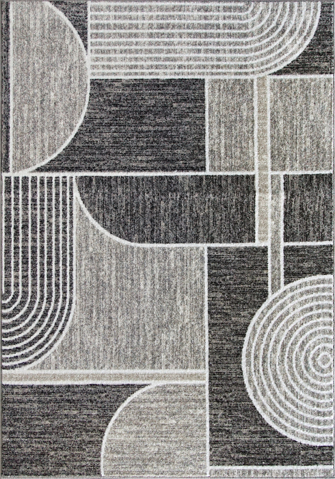 Covor Sufragerie/ Dormitor, Model Elma El009/106, Gri/Bej [2]