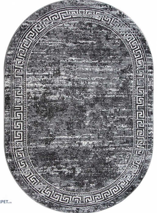 Covor Sufragerie/Dormitor, Model Mira 24001/190, Oval, Gri [1]