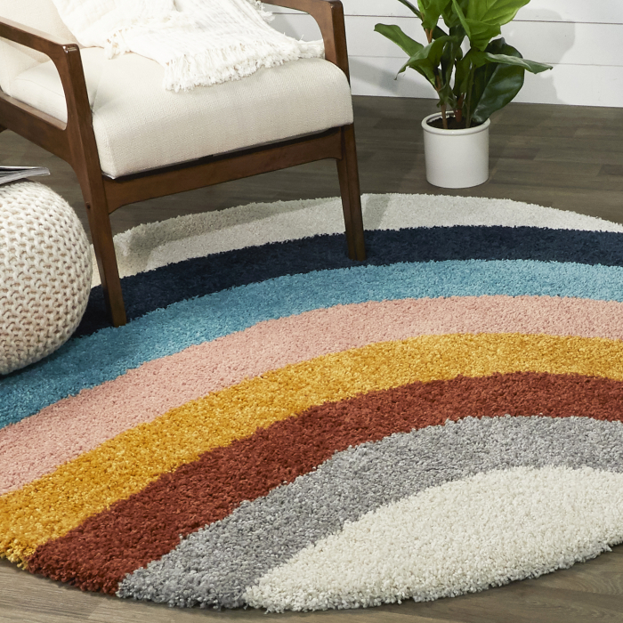Covor Sufragerie/Dormitor, Model Sherpa 52284/066 ,Rotund,Multicolor [1]