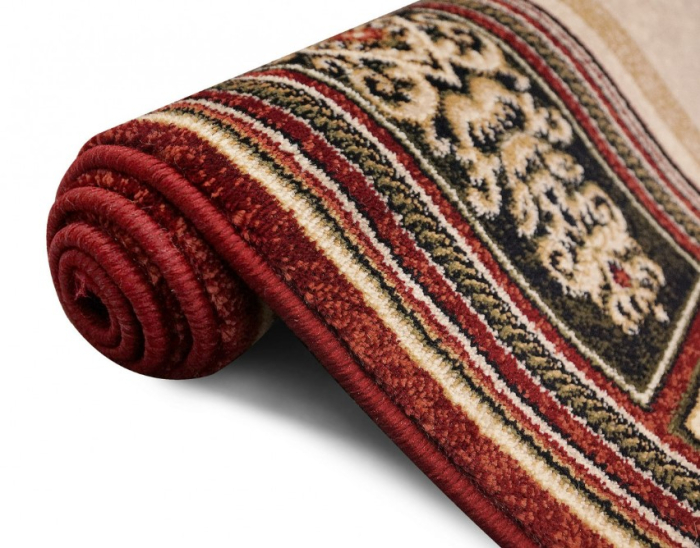 Covor Sufragerie/Dormitor, Model Timbre 518/120, Bej/Grena [3]